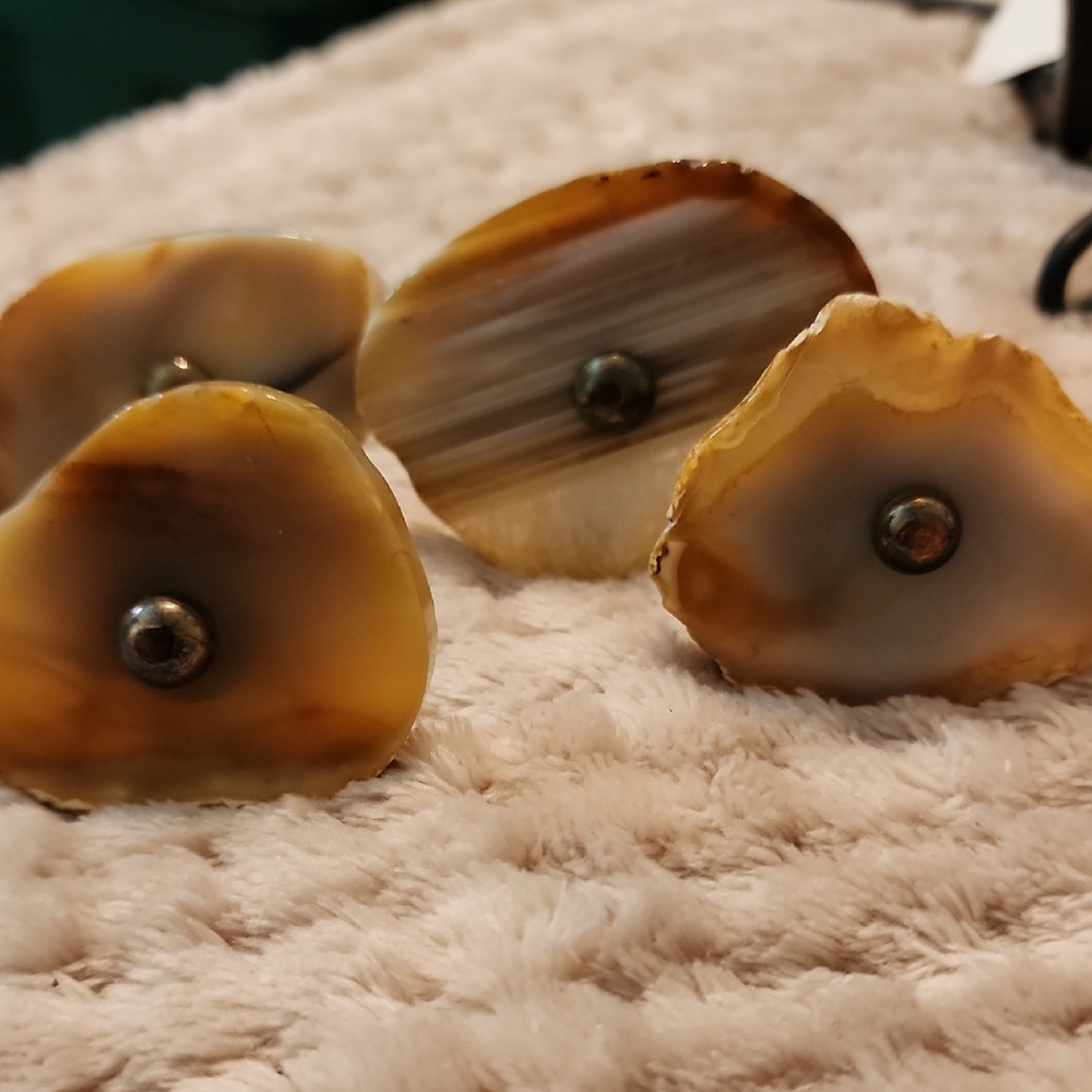 Natural Agate Stone Knobs Drawer